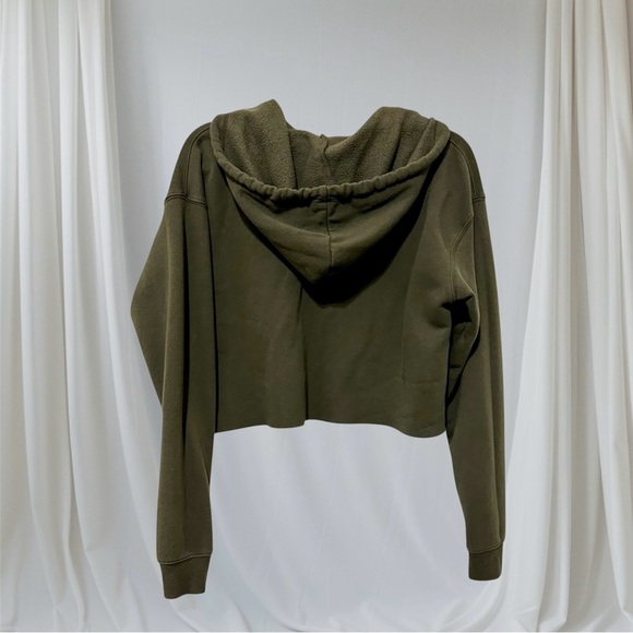 Wild Fable Olive Green Cropped Hoodie Sweatshirt. Size‎ Small - Picture 5 of 8